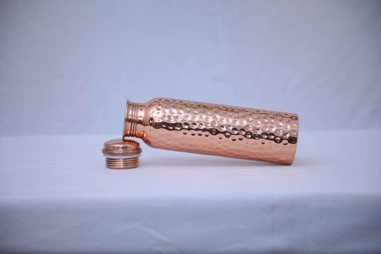 M Copper Bottle 950ml Hammered Design 1284