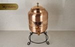 Pure Copper Water Dispenser. Pure Copper Pot with Tap and Stand, Pure Copper dispenser with Tap, Pure copper pot with Stand, Sequence Pure Copper Water Dispenser